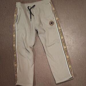 Burberry Beige Joggers with Logo Trim